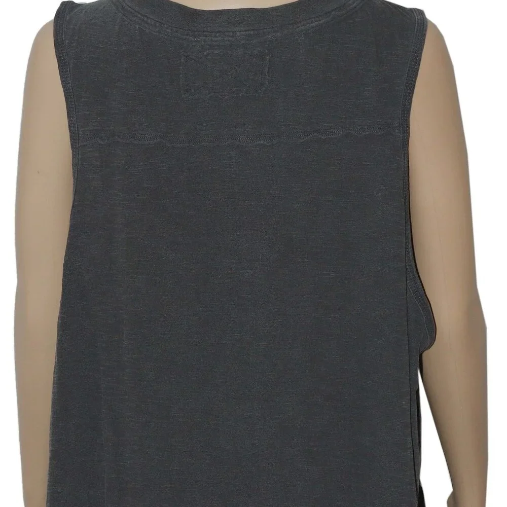 Free People We The Free Josie Henley Tank Sleeveless Button Top L